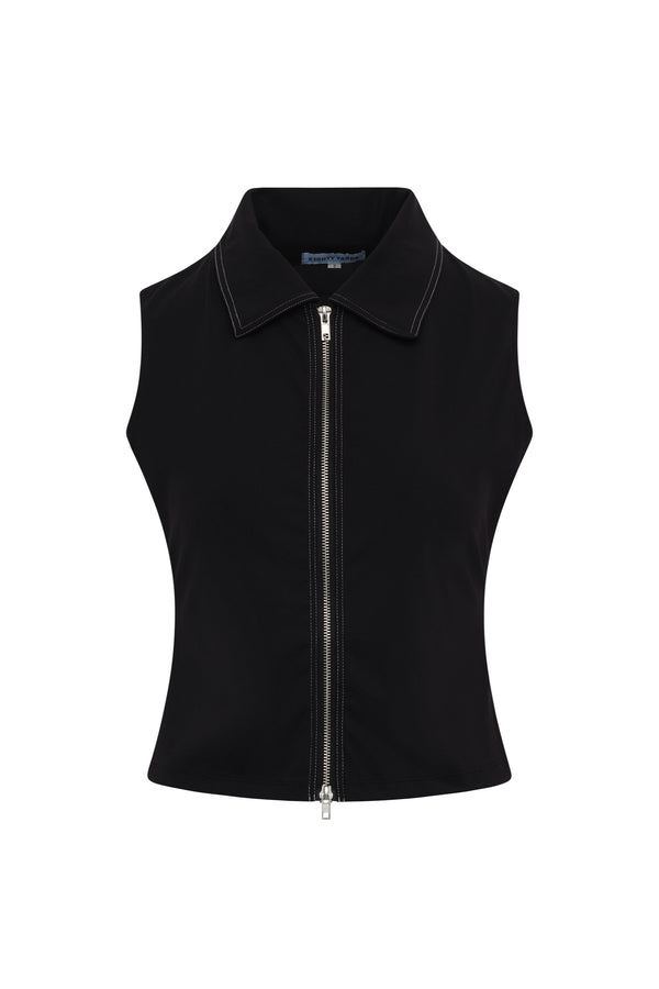 Signature Zipper Top