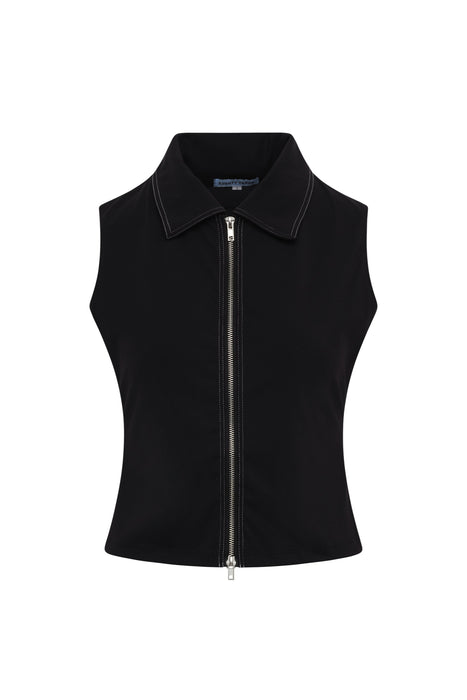 Signature Zipper Top